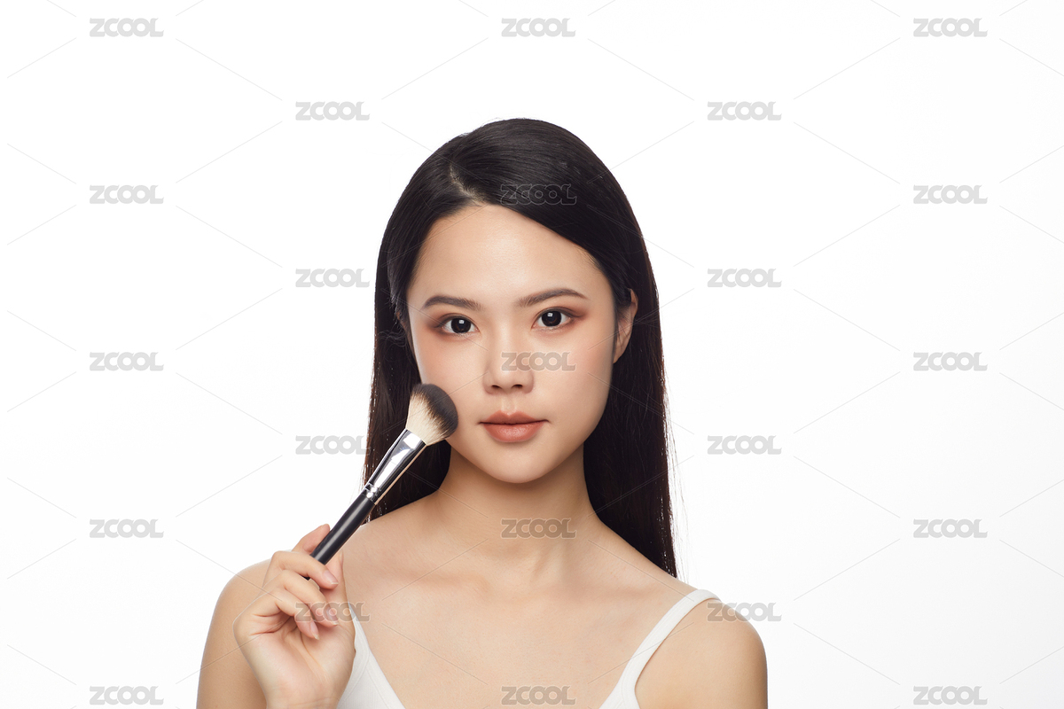 亞洲東方中國女性化妝刷粉底（主預(yù)覽-8784730） - 未分類 - 站酷設(shè)計(jì)師武武武武武軒原創(chuàng)素材 - 站酷ZCOOL