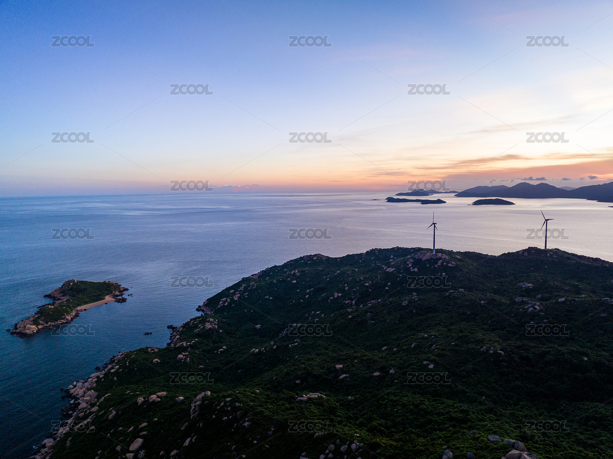 江門川山群島上川島海島風(fēng)力發(fā)電晚霞航拍（主預(yù)覽-8521099） - 未分類 - 站酷設(shè)計師吃不胖的Lin原創(chuàng)素材 - 站酷ZCOOL