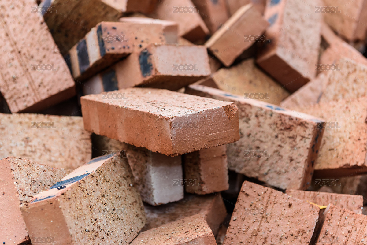 橫七豎八堆積成山的紅色磚頭（主預(yù)覽-9070629） - 未分類(lèi) - 站酷設(shè)計(jì)師forgetsky原創(chuàng)素材 - 站酷ZCOOL