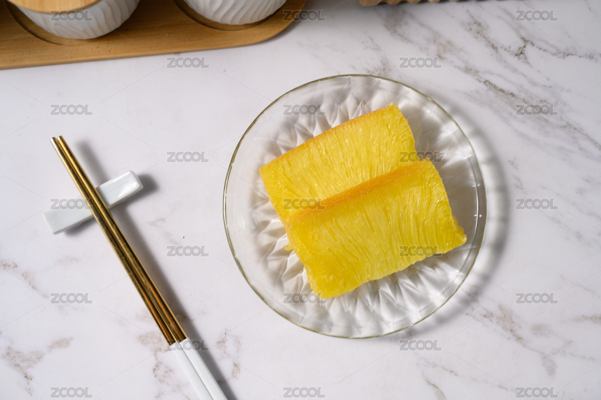 桌面上的盘子里的美味可口的黄金糕（主预览-9023805） - 未分类 - 站酷设计师我是小助理原创素材 - 站酷ZCOOL