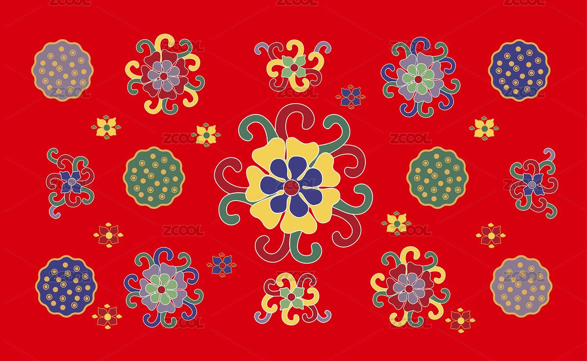 中国风国潮图案矢量插画（主预览-8861242） - 未分类 - 站酷设计师汪流全原创素材 - 站酷ZCOOL