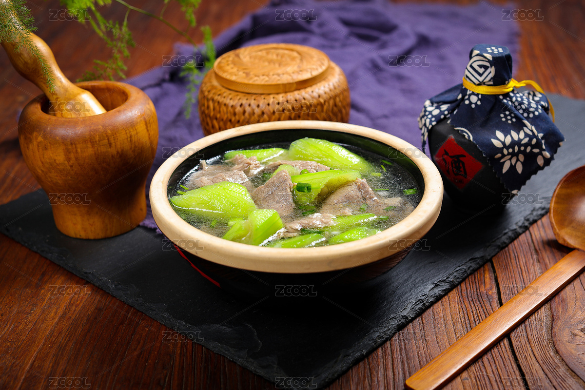 特色農(nóng)家菜清湯牛肉絲瓜湯（主預覽-1302718） - 未分類 - 站酷設(shè)計師曇華碎影原創(chuàng)素材 - 站酷ZCOOL