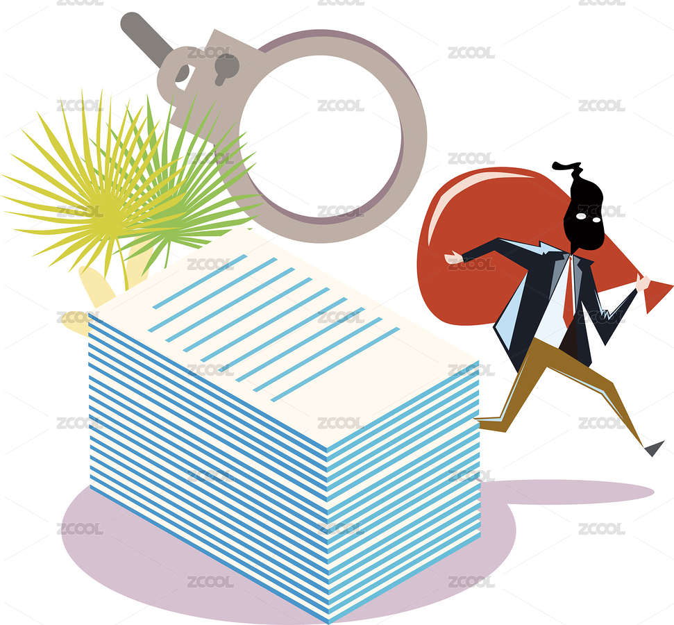 制裁偷稅漏稅金融概念插畫（主預覽-1110270） - 未分類 - 站酷設計師獵茶人原創(chuàng)素材 - 站酷ZCOOL