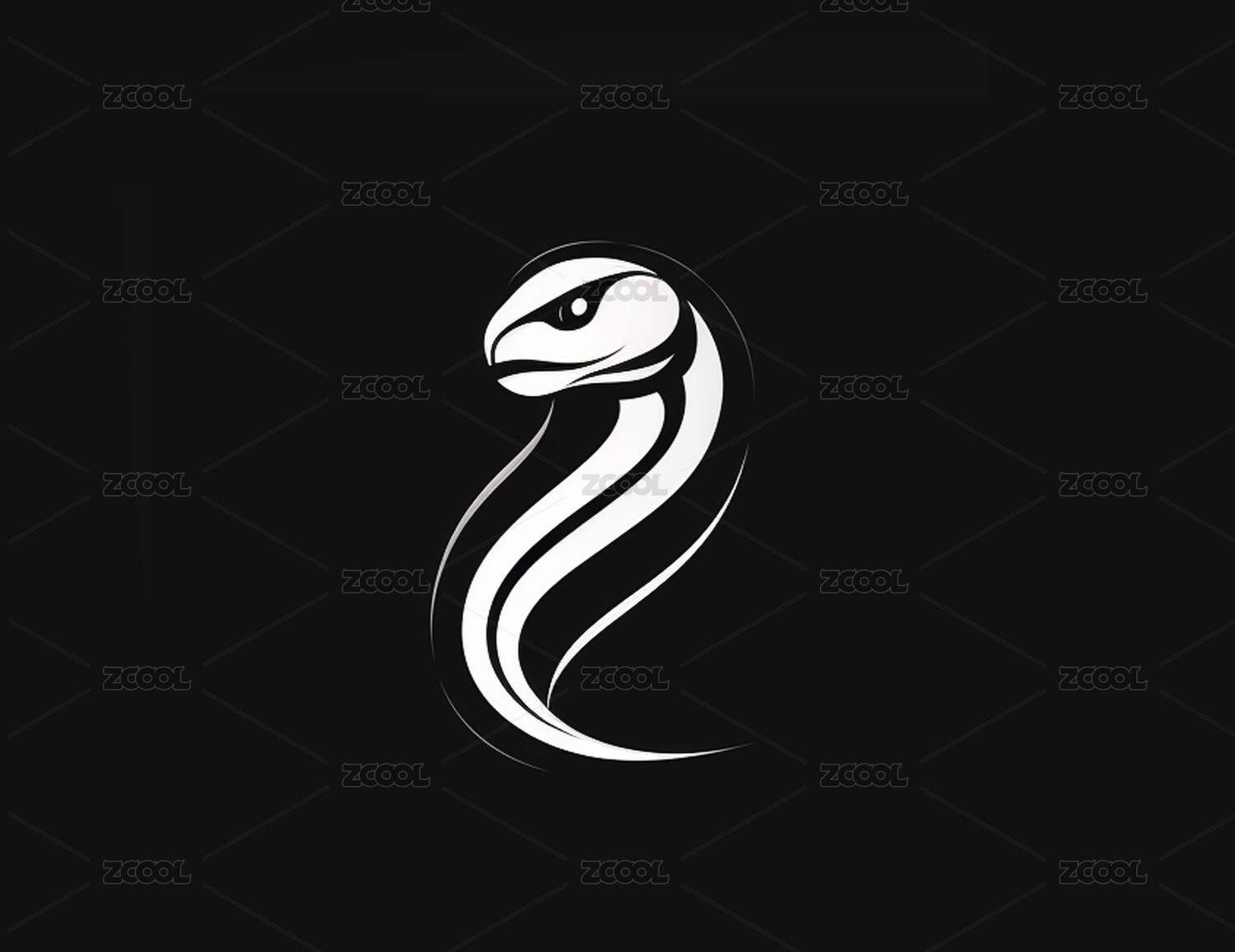 蛇年logo标识元素