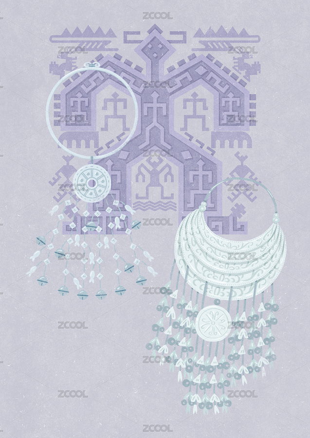 黎族女性飾品金屬項圈（主預(yù)覽-6413928） - 未分類 - 站酷設(shè)計師歪蹄原創(chuàng)素材 - 站酷ZCOOL