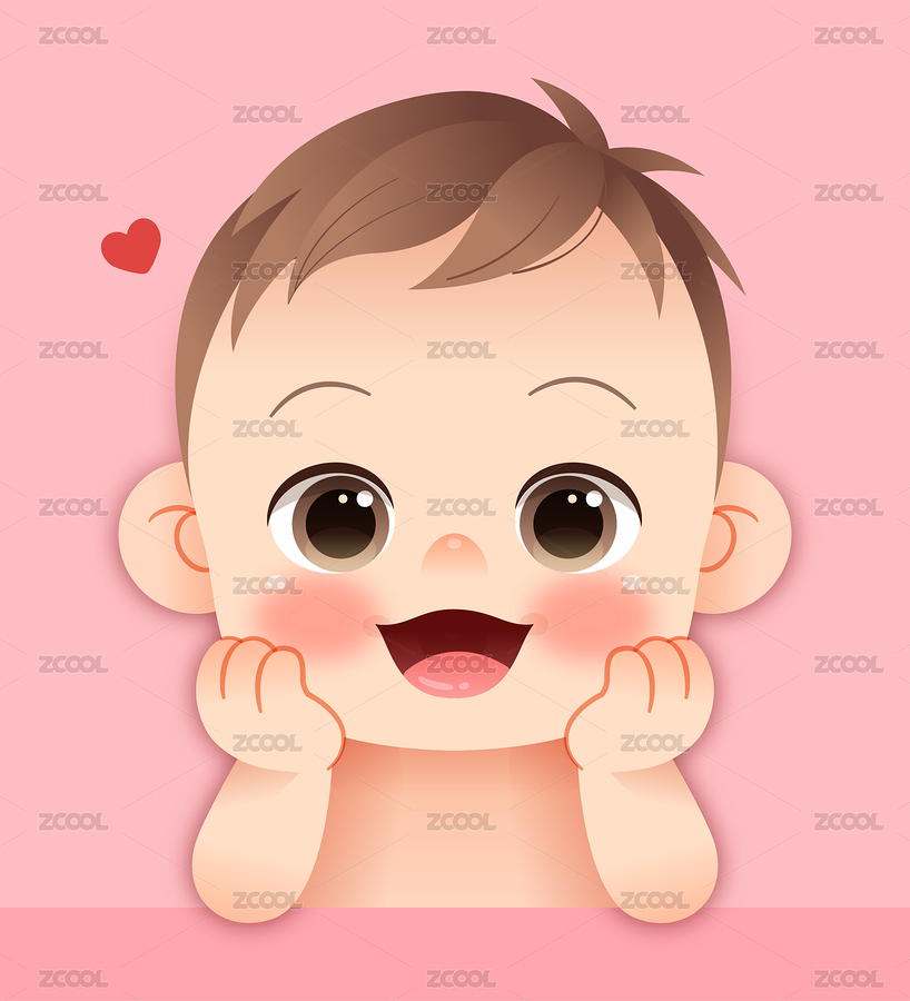 一个双手托腮的宝宝（主预览-3303608） - 未分类 - 站酷设计师晓懵原创素材 - 站酷ZCOOL