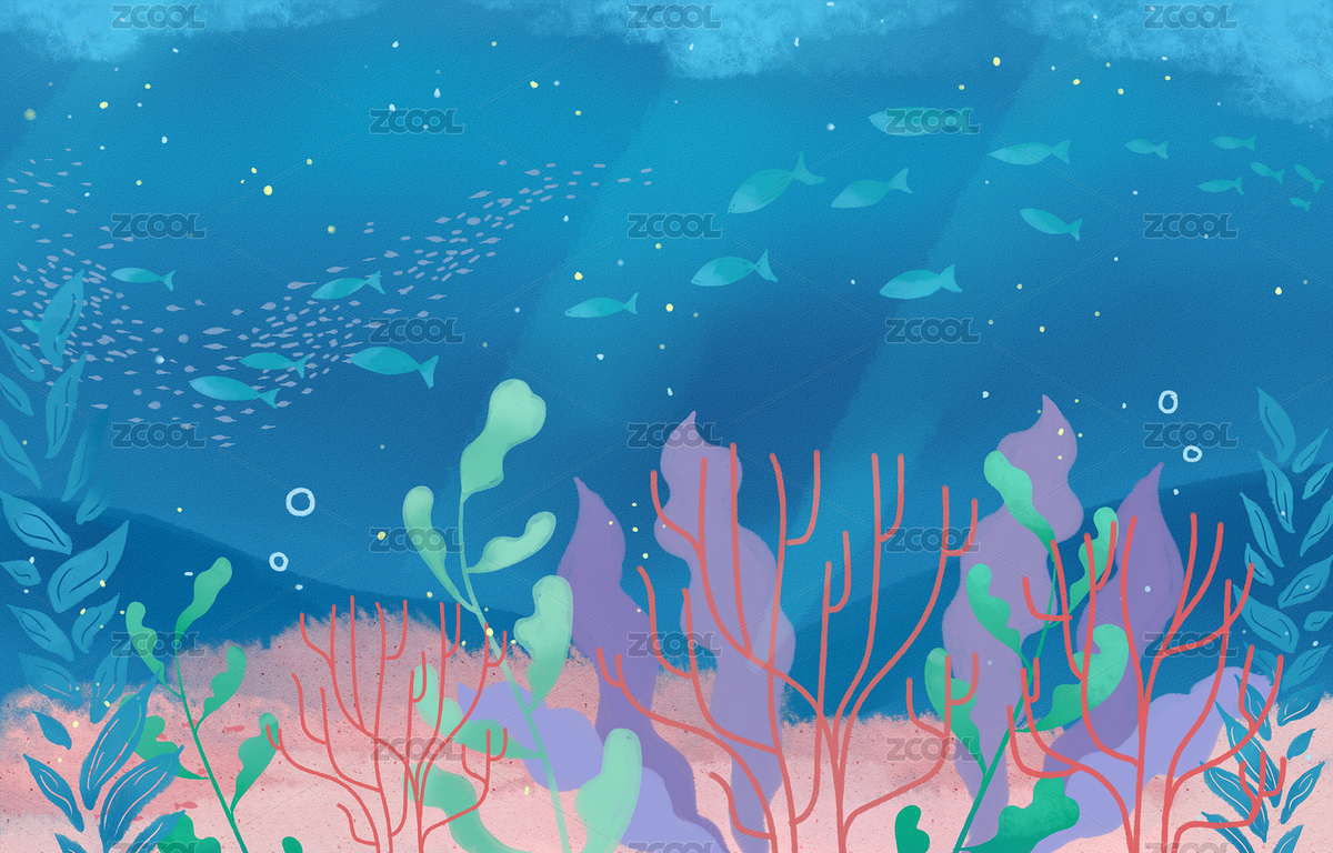 海底背景图（主预览-5183485） - 未分类 - 站酷设计师璇子_XUANZI原创素材 - 站酷ZCOOL