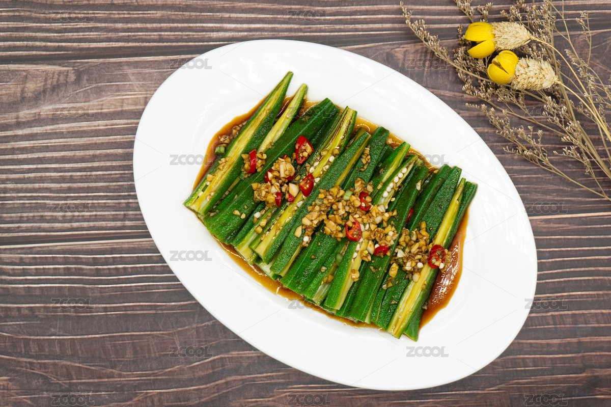 木桌背景家常菜涼拌秋葵（主預(yù)覽-7945476） - 未分類(lèi) - 站酷設(shè)計(jì)師范范0809原創(chuàng)素材 - 站酷ZCOOL