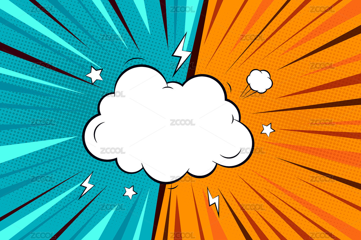 卡通波普藝術(shù)漫畫對抗對話框（主預(yù)覽-5253128） - 未分類 - 站酷設(shè)計師Nicole912原創(chuàng)素材 - 站酷ZCOOL