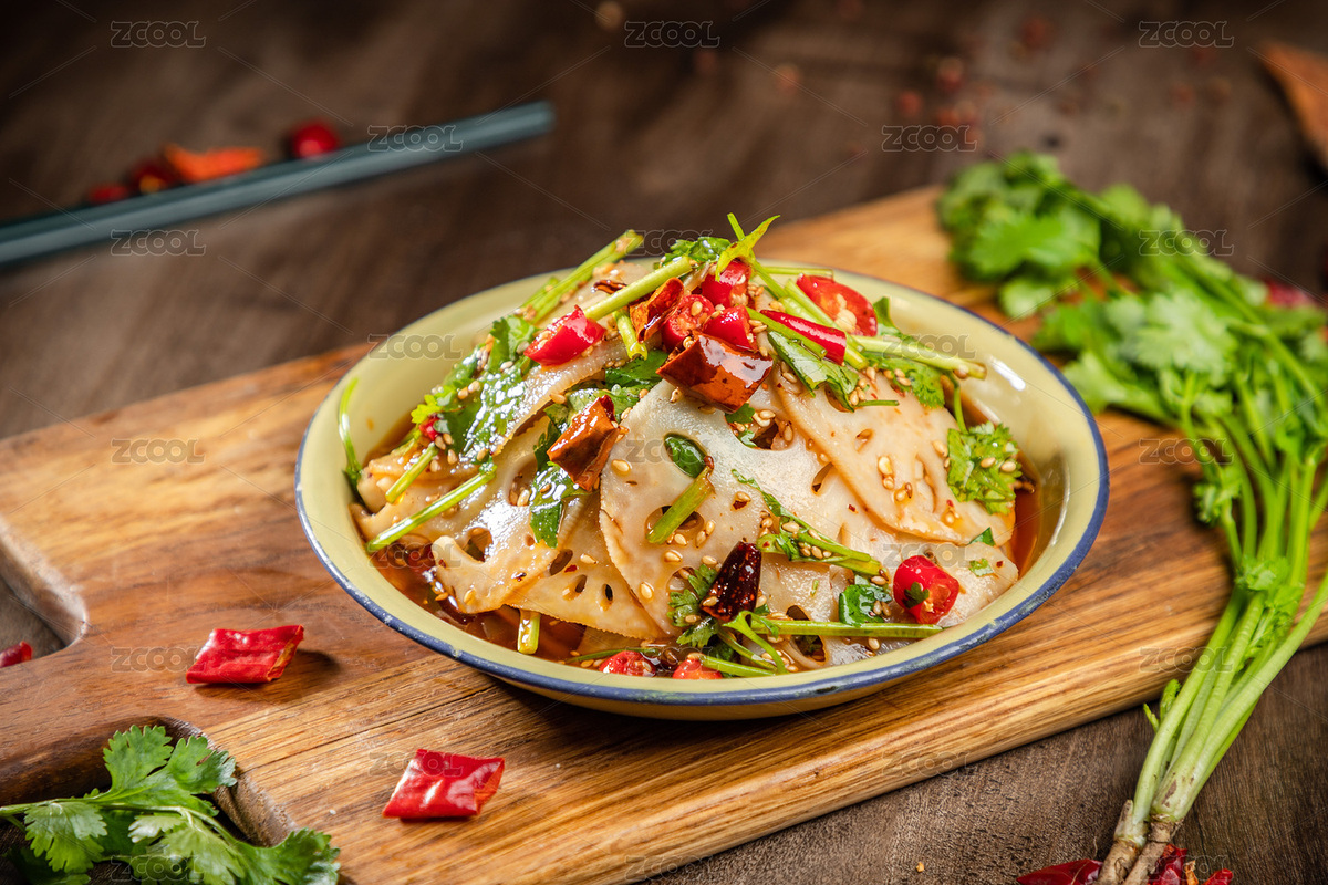 暗色木紋桌上放著涼拌藕片（主預(yù)覽-6447851） - 未分類 - 站酷設(shè)計(jì)師濤麟攝影原創(chuàng)素材 - 站酷ZCOOL