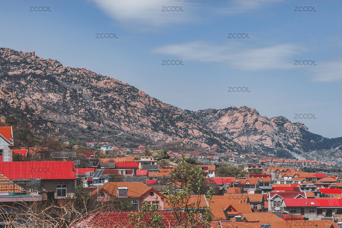 青島嶗山漁村房屋建筑及山景（主預覽-11124501） - 未分類 - 站酷設計師GeminiHe0615原創(chuàng)素材 - 站酷ZCOOL
