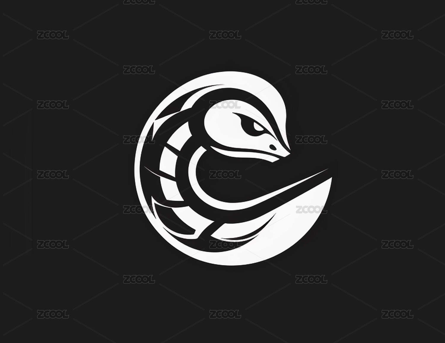蛇年logo标识元素