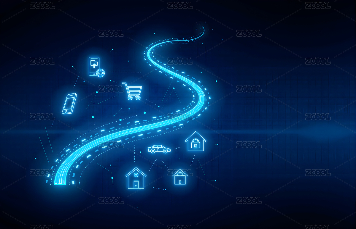 智慧生活科技路徑（主預(yù)覽-10116057） - 未分類(lèi) - 站酷設(shè)計(jì)師Z82861900原創(chuàng)素材 - 站酷ZCOOL