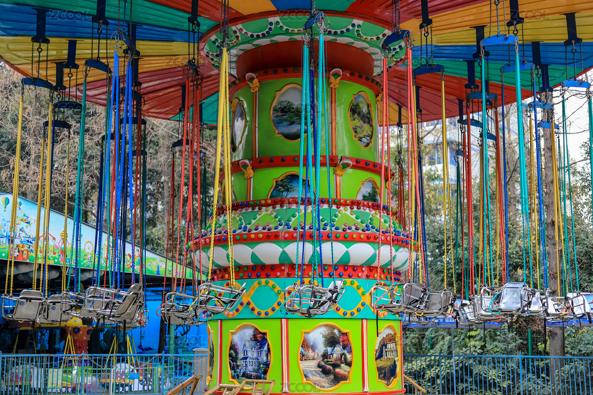 公園游樂場里的颶風(fēng)飛椅（主預(yù)覽-3432011） - 未分類 - 站酷設(shè)計(jì)師未&來原創(chuàng)素材 - 站酷ZCOOL