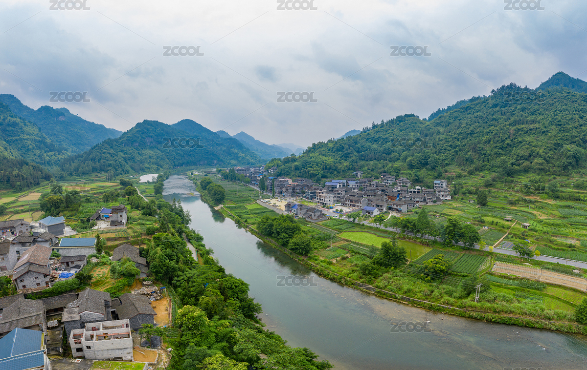 湖南湘西吉首的鄉(xiāng)村小河景色（主預覽-8783097） - 未分類 - 站酷設(shè)計師欄駱原創(chuàng)素材 - 站酷ZCOOL