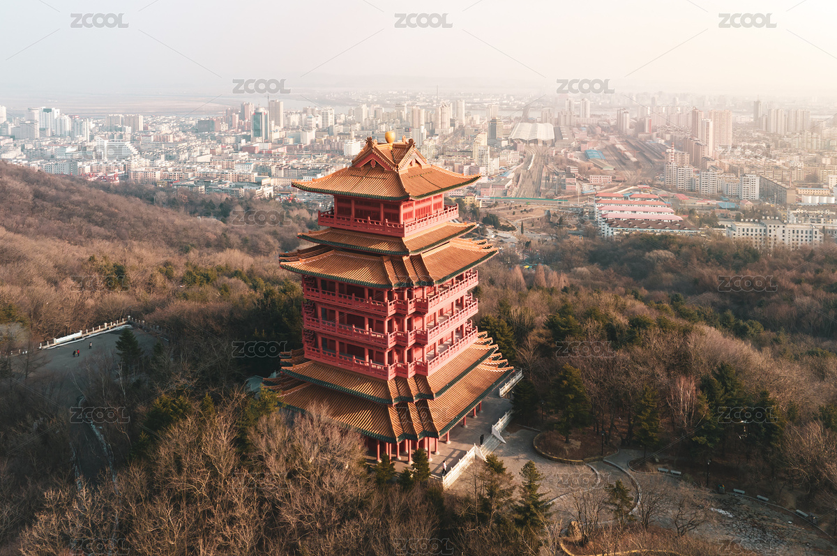 遼寧丹東城市錦江山公園三靖閣航拍風(fēng)光（主預(yù)覽-8087548） - 未分類 - 站酷設(shè)計(jì)師陳小羊Timeline原創(chuàng)素材 - 站酷ZCOOL