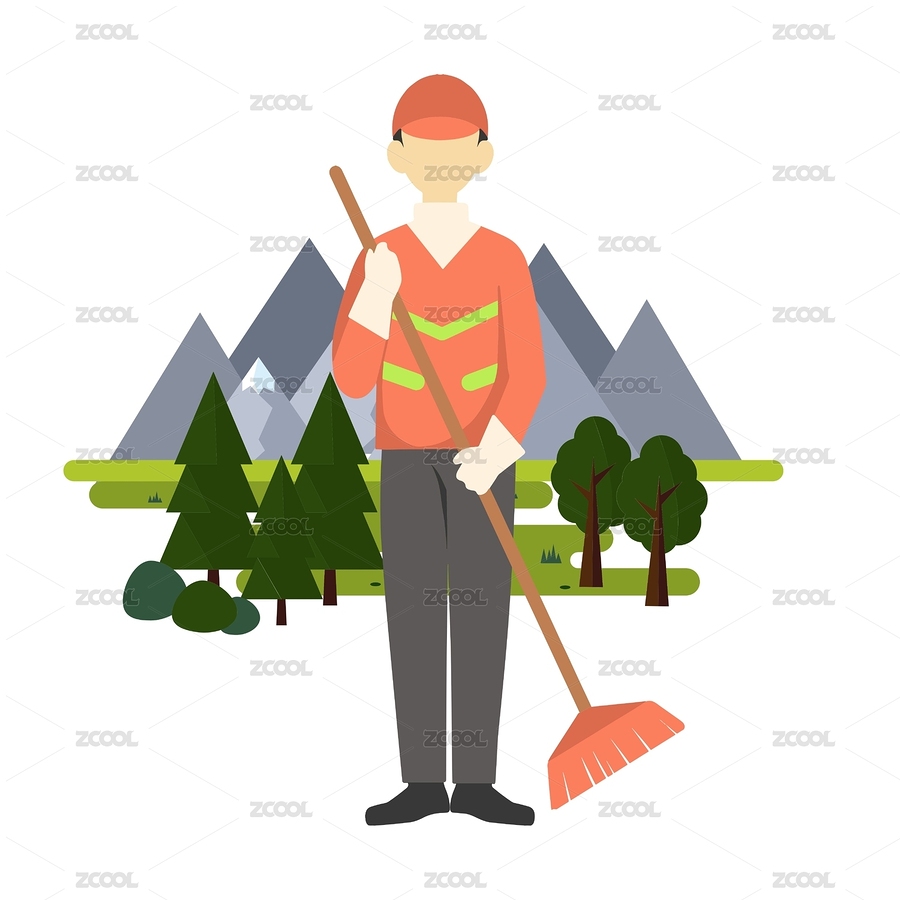 環(huán)衛(wèi)清潔工做衛(wèi)生（主預(yù)覽-575403） - 未分類 - 站酷設(shè)計(jì)師薄荷綠丶原創(chuàng)素材 - 站酷ZCOOL