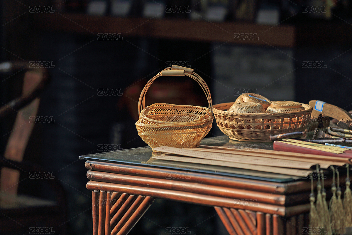 桌子上摆放的竹子材料的手工艺品（主预览-7831527） - 未分类 - 站酷设计师子晋的时光碎片原创素材 - 站酷ZCOOL
