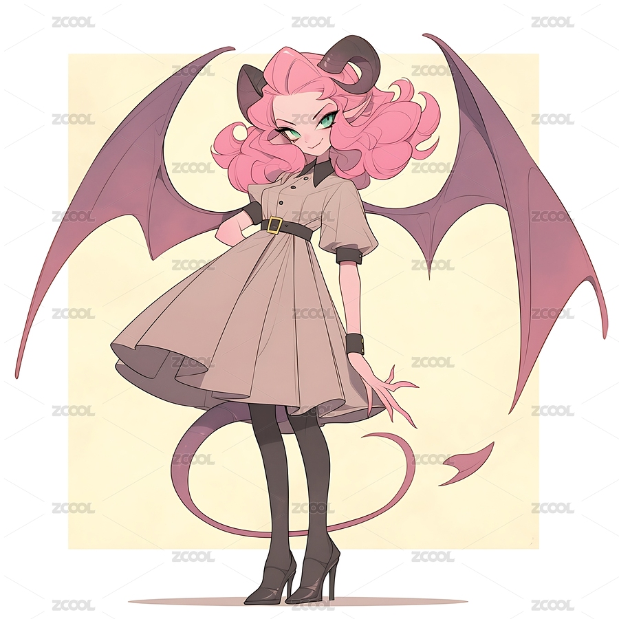 卡通动漫风恶魔少女（主预览-13030167） - 未分类 - 站酷设计师Mirika咔咔原创素材 - 站酷ZCOOL