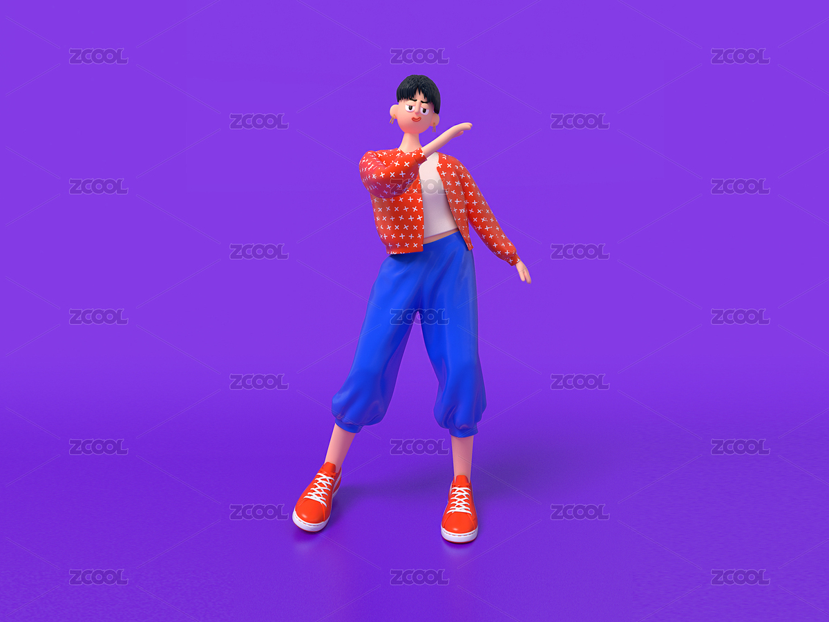 跳舞C4D人物建模（主预览-1988055） - 未分类 - 站酷设计师Just先生原创素材 - 站酷ZCOOL