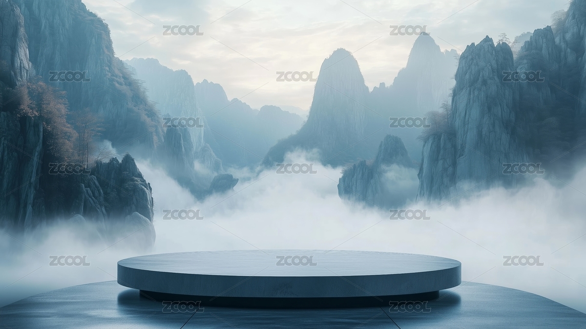 自然元素中國風(fēng)C4D立體三維電商產(chǎn)品展示（主預(yù)覽-5515281） - 未分類 - 站酷設(shè)計(jì)師知北游啊原創(chuàng)素材 - 站酷ZCOOL