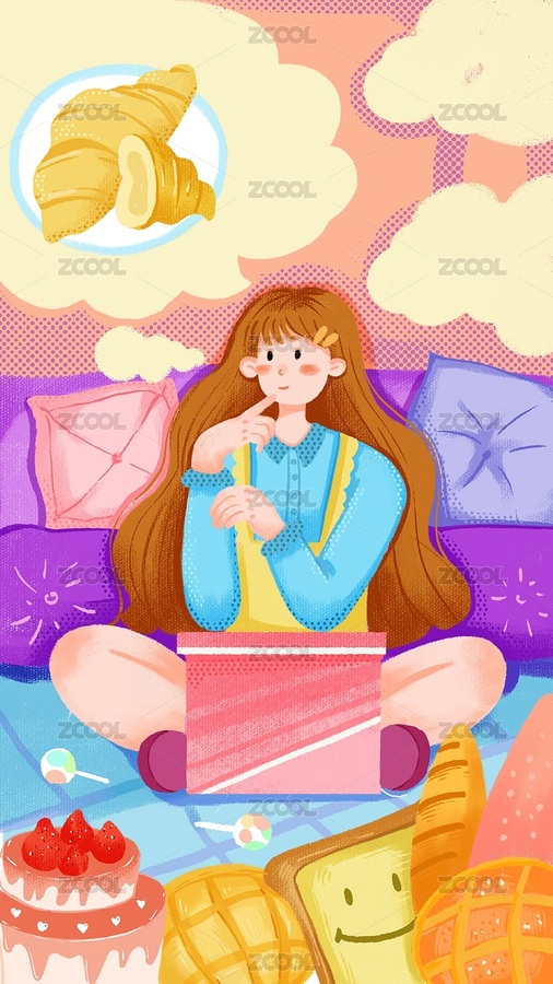 美味的烘培時(shí)光（主預(yù)覽-5557184） - 未分類 - 站酷設(shè)計(jì)師小熏的畫原創(chuàng)素材 - 站酷ZCOOL