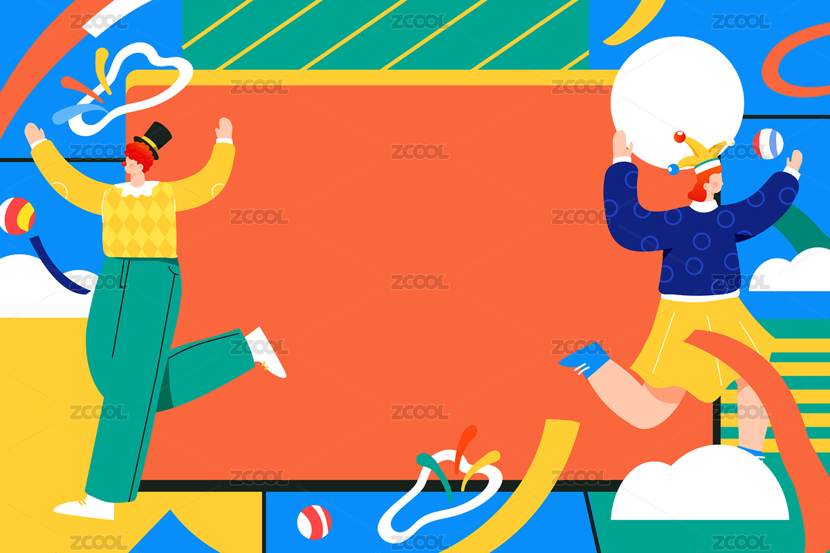 愚人节小丑矢量插画（主预览-3958338） - 未分类 - 站酷设计师keeein原创素材 - 站酷ZCOOL