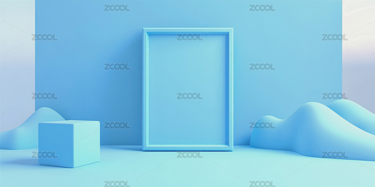 藍(lán)色幾何清新背景產(chǎn)品渲染模型展示展板（主預(yù)覽-8280819） - 未分類(lèi) - 站酷設(shè)計(jì)師TINA素材庫(kù)原創(chuàng)素材 - 站酷ZCOOL