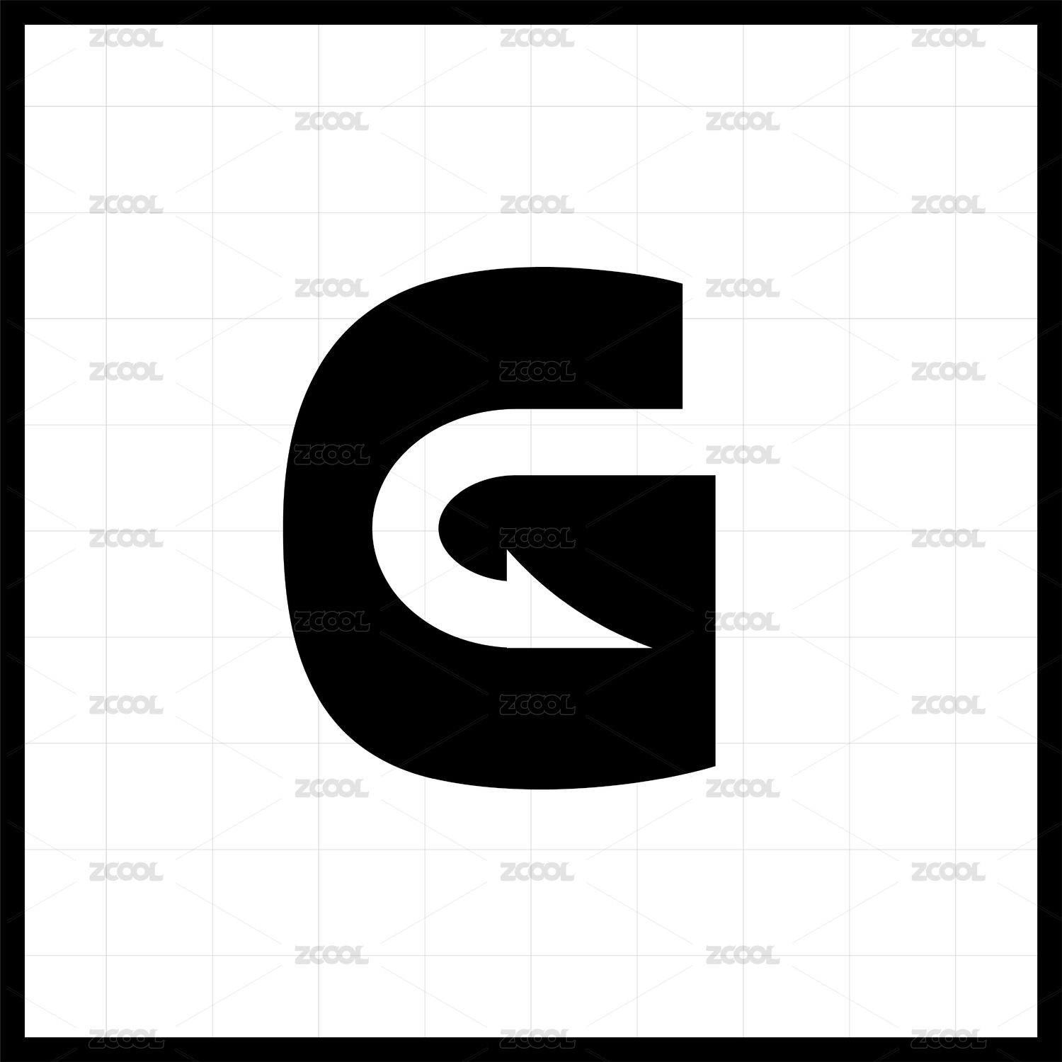 黑色 字母logo创意组合