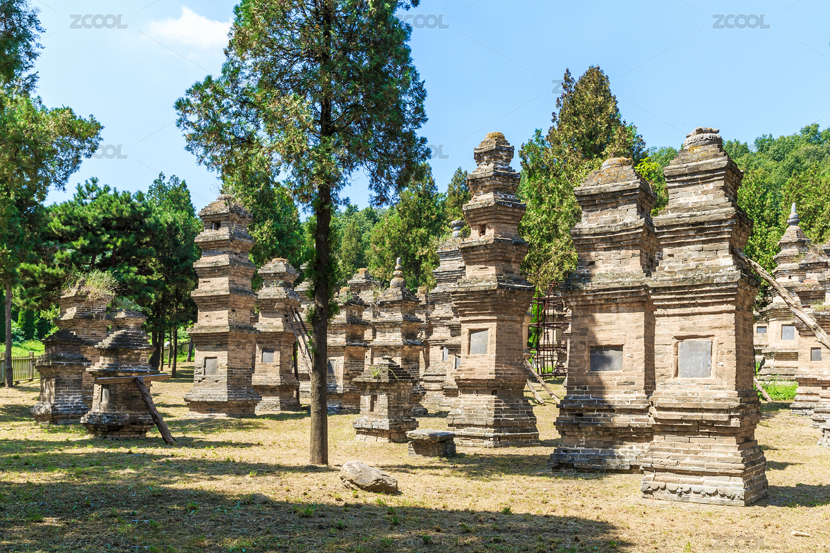 中國河南省登封市少林寺塔林（主預(yù)覽-8727568） - 未分類 - 站酷設(shè)計師秋影隨風(fēng)原創(chuàng)素材 - 站酷ZCOOL