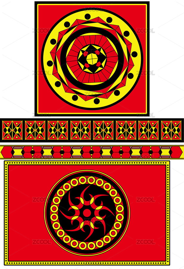 彝族少数民族中国传统纹样图案图形花纹（主预览-5199903） - 未分类 - 站酷设计师T涂图兔原创素材 - 站酷ZCOOL