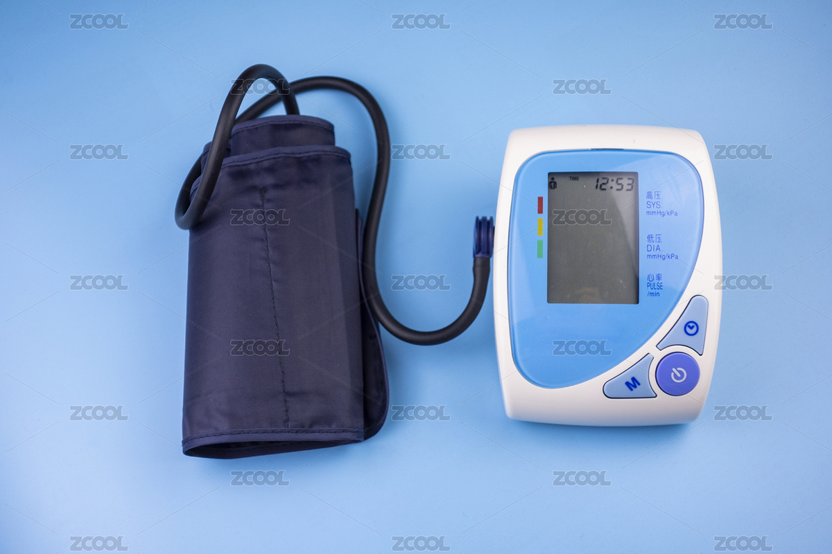 藍(lán)色背景中放著的一臺血壓計（主預(yù)覽-7194285） - 未分類 - 站酷設(shè)計師superbao0406原創(chuàng)素材 - 站酷ZCOOL