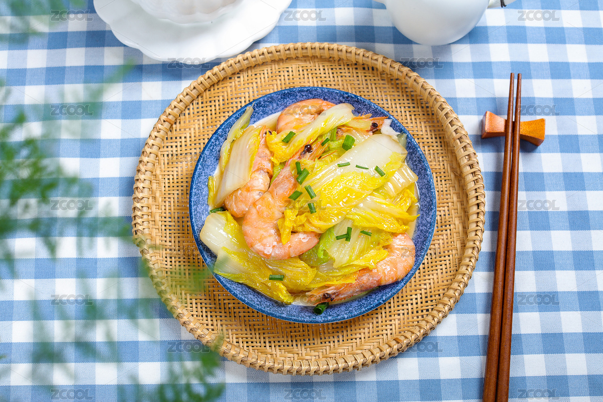 家常菜大蝦炒白菜（主預覽-3609099） - 未分類 - 站酷設計師曇華碎影原創(chuàng)素材 - 站酷ZCOOL