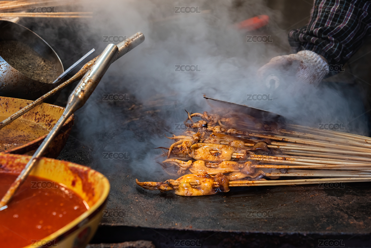 陜西省咸陽(yáng)市袁家村小吃鐵板魷魚（主預(yù)覽-8602640） - 未分類 - 站酷設(shè)計(jì)師SSyangguang原創(chuàng)素材 - 站酷ZCOOL