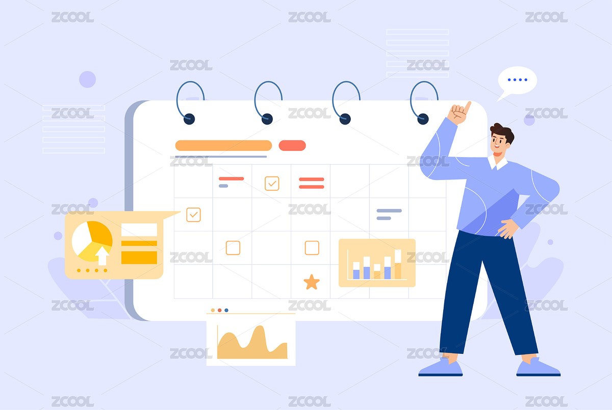 任务排期插画（主预览-5502493） - 未分类 - 站酷设计师速写84原创素材 - 站酷ZCOOL