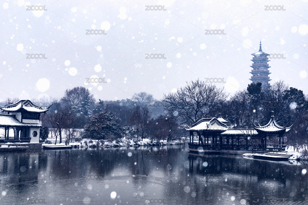 栖灵塔下雪图片（主预览-2387013） - 未分类 - 站酷设计师亦昂原创素材 - 站酷ZCOOL