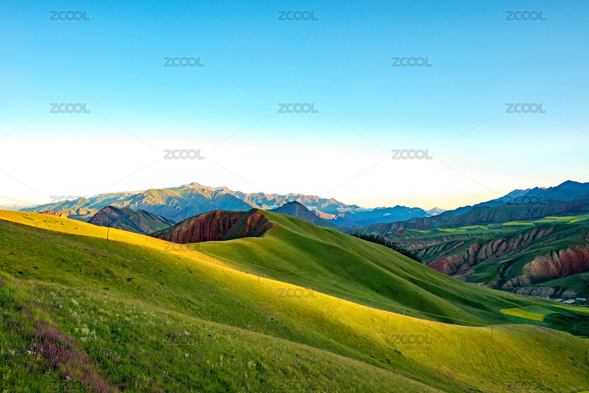 青海祁連山山脊線自然風光（主預覽-4346752） - 未分類 - 站酷設(shè)計師FlyH2018原創(chuàng)素材 - 站酷ZCOOL