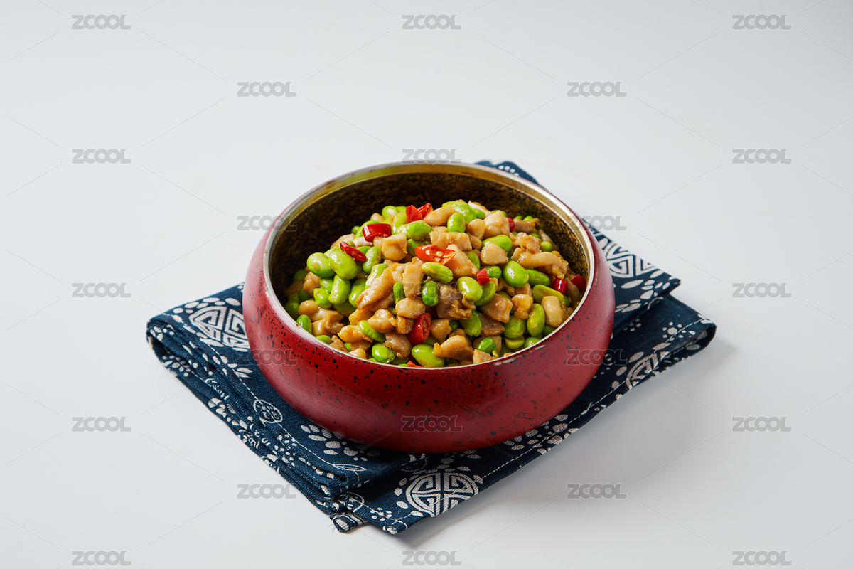 春日時令美味毛豆米小炒雞（主預覽-9445090） - 未分類 - 站酷設計師蔚藍的白日夢原創(chuàng)素材 - 站酷ZCOOL
