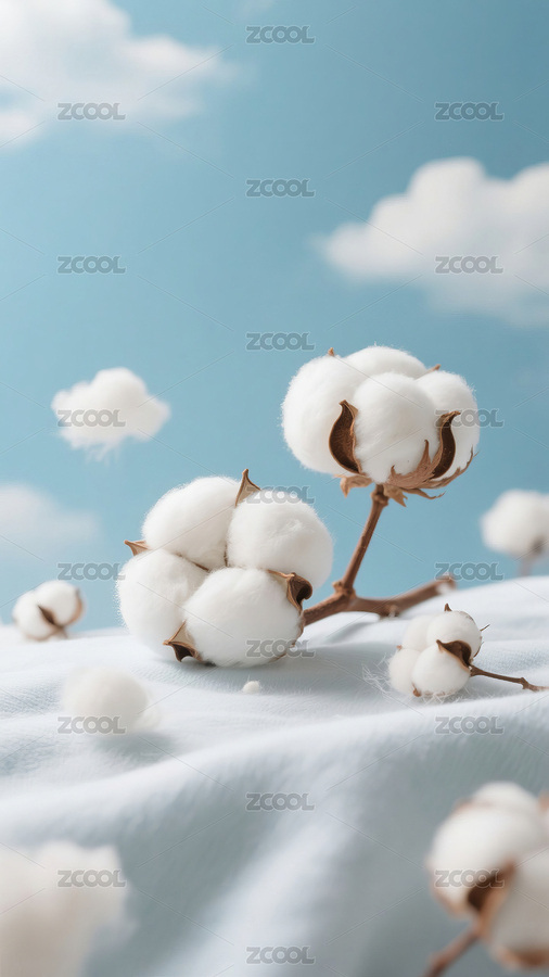 飽滿的蓬松棉花放在全棉面料上（主預覽-12876043） - 未分類 - 站酷設計師Anciens原創(chuàng)素材 - 站酷ZCOOL