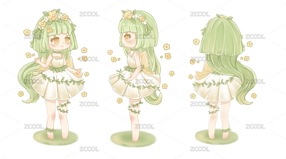 Q版吉祥物人物ip三視圖（主預(yù)覽-3878020） - 未分類 - 站酷設(shè)計(jì)師haaaaaaaappy原創(chuàng)素材 - 站酷ZCOOL