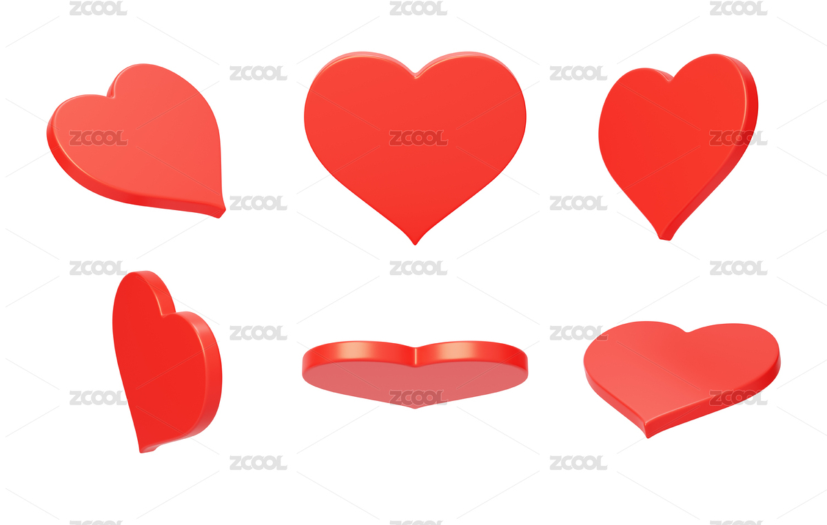 棋牌娛樂游戲花色點數(shù)紅心3D（主預(yù)覽-6702158） - 未分類 - 站酷設(shè)計師Miruis原創(chuàng)素材 - 站酷ZCOOL