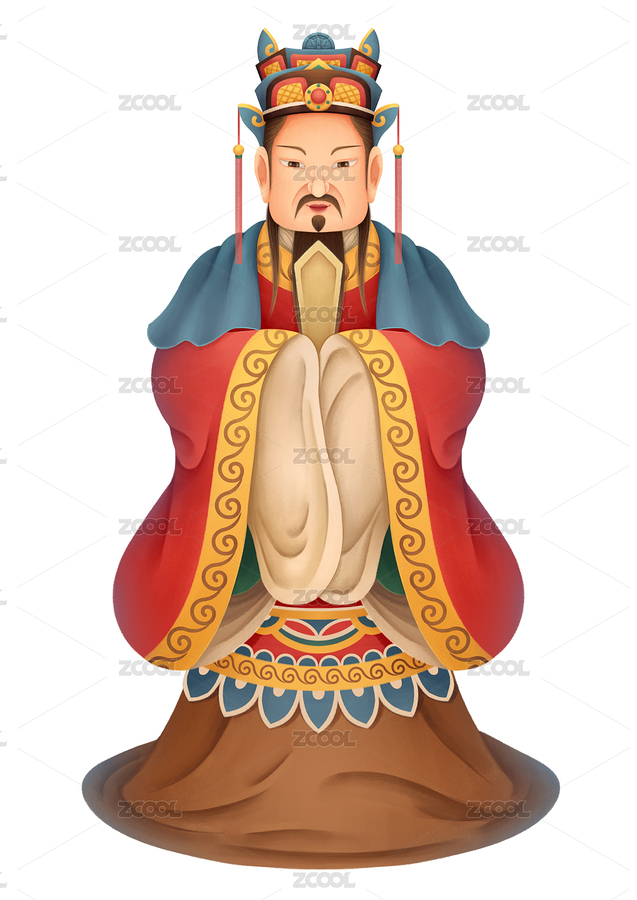 中式傳統(tǒng)文官卡通形象（主預覽-12149476） - 未分類 - 站酷設計師歪蹄原創(chuàng)素材 - 站酷ZCOOL