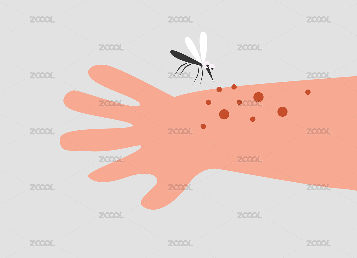 蚊蟲(chóng)叮咬防蚊概念插畫(huà)（主預(yù)覽-4476035） - 未分類 - 站酷設(shè)計(jì)師獵茶人原創(chuàng)素材 - 站酷ZCOOL