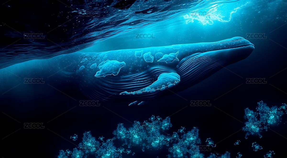 海底巨鯨遨游藍(lán)海（主預(yù)覽-12491336） - 未分類 - 站酷設(shè)計(jì)師永興智圖原創(chuàng)素材 - 站酷ZCOOL