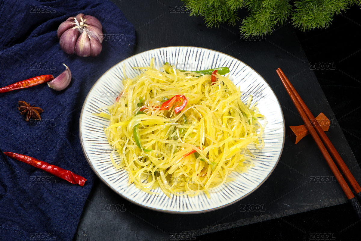 家常美味小炒菜青椒紅椒炒土豆絲（主預覽-8665105） - 未分類 - 站酷設計師曇華碎影原創(chuàng)素材 - 站酷ZCOOL