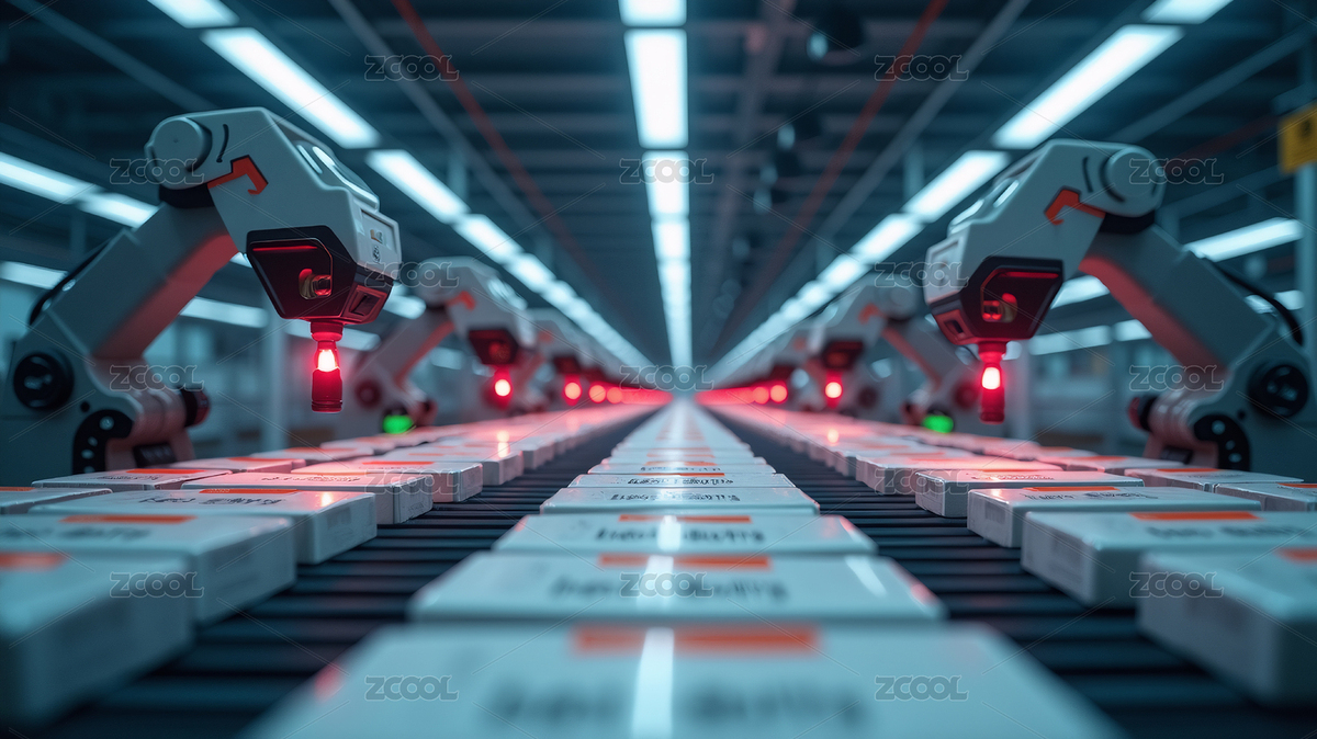 AI赋能物流自动化仓库智能分拣（主预览-9716344） - 未分类 - 站酷设计师爱吃火锅的西瓜原创素材 - 站酷ZCOOL