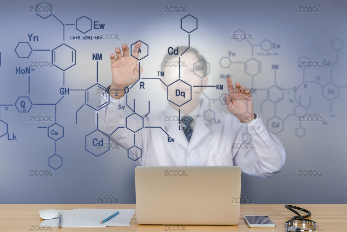 研究醫(yī)學(xué)的男醫(yī)生（主預(yù)覽-5998175） - 未分類(lèi) - 站酷設(shè)計(jì)師雪天的故事原創(chuàng)素材 - 站酷ZCOOL