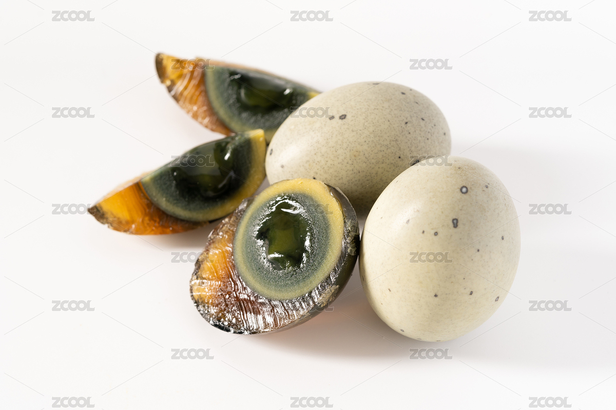 白色背景下的中國(guó)特色食材松花蛋（主預(yù)覽-9100867） - 未分類 - 站酷設(shè)計(jì)師陳鋒塵原創(chuàng)素材 - 站酷ZCOOL
