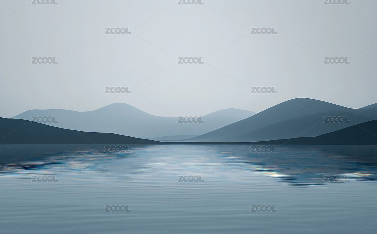 晴空映衬下的湖光山色（主预览-8965582） - 未分类 - 站酷设计师小ting ting原创素材 - 站酷ZCOOL