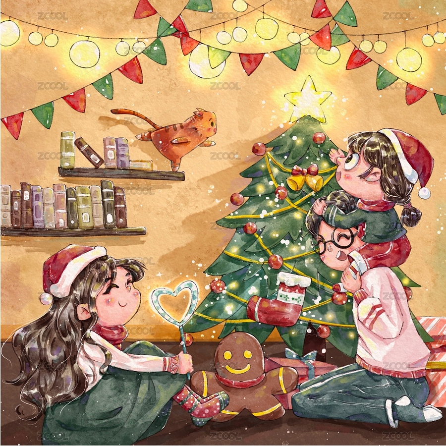 圣誕節(jié)快樂（主預覽-3943532） - 未分類 - 站酷設計師拾小原創(chuàng)素材 - 站酷ZCOOL